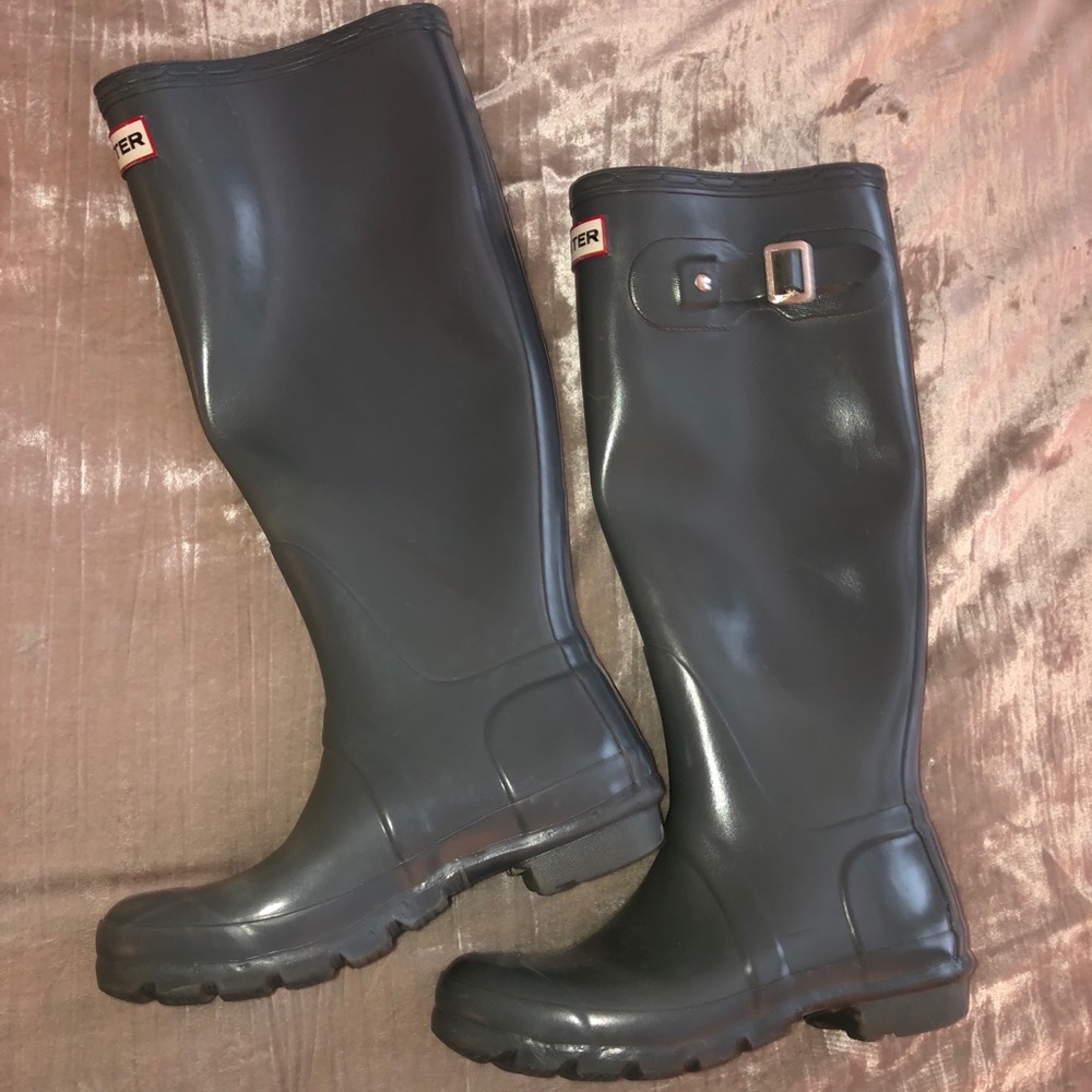 Gray Hunter Tall Boots
